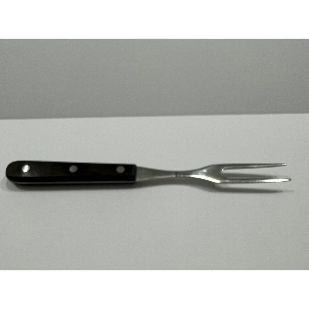 L C Germain Professional Carving Fork Wood Handle Stainless Steel 10.5 Japan